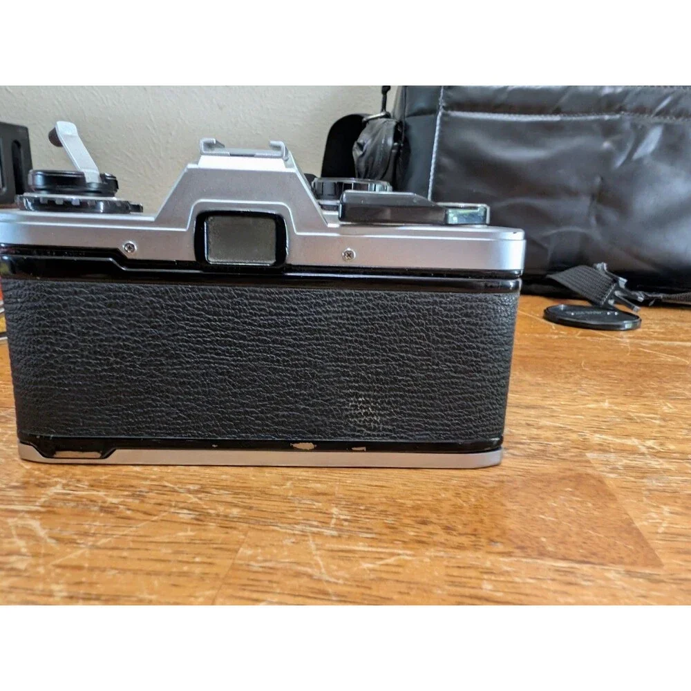 Vintage Olympus OM-10 Film Camera & 3-Lens Kit Bundle with Disney EPCOT Strap